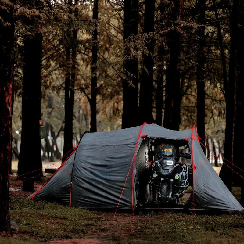 🏕️ Motorrad-Wanderzelt Cloud Tourer – Ultraleichtes 2-Personen-Zelt mit Motorrad-Aufbewahrung