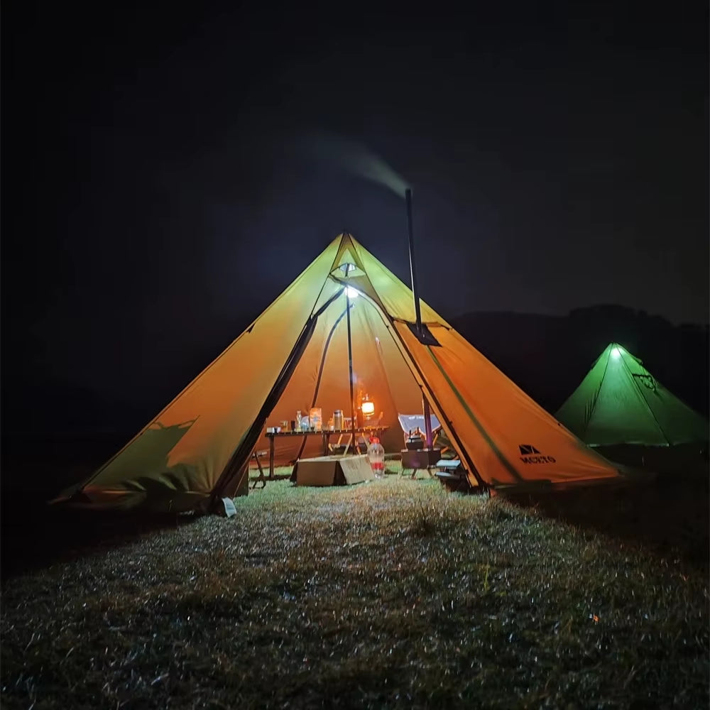 🔥 500PRO Tipi Hot Zelt – Großzügiges, feuerhemmendes Tipi-Zelt für bis zu 8 Personen