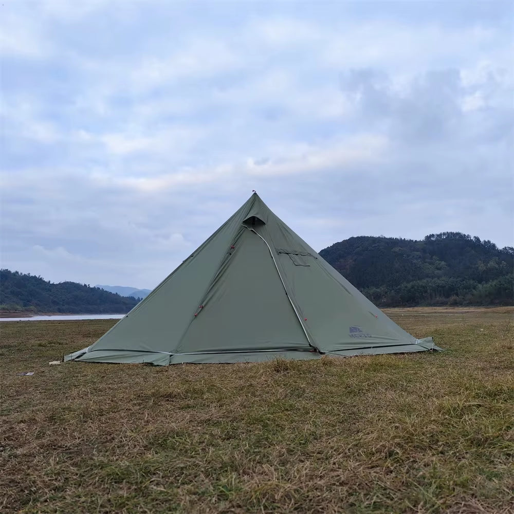 🔥 500PRO Tipi Hot Zelt – Großzügiges, feuerhemmendes Tipi-Zelt für bis zu 8 Personen